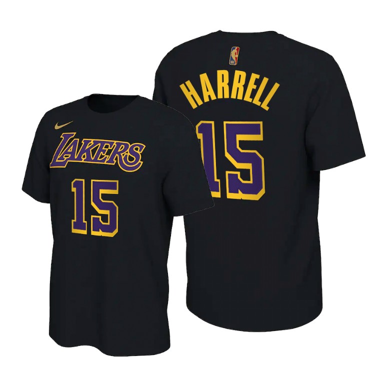 Men's Los Angeles Lakers Montrezl Harrell #15 NBA 2021 Earned Edition Charcoal Basketball T-Shirt CWS7783HG